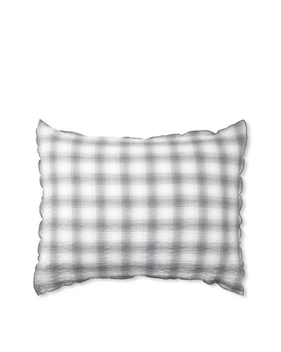 Vera Wang Crinkle Plaid Pillow Sham