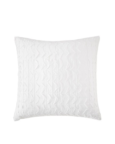 Vera Wang Sculpted Floral Euro Sham, White