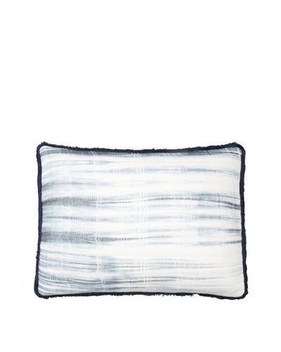 Vera Wang Shibori Decorative Pillow, Blue, 15″ x 20″
