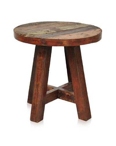 Verde Collection Kirra Round Side Table, Earth