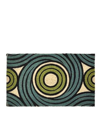 Verde Collection “Vortex Teal/Green” Doormat