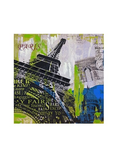 Vertuu Design Paris Skyline Giclée Canvas Artwork