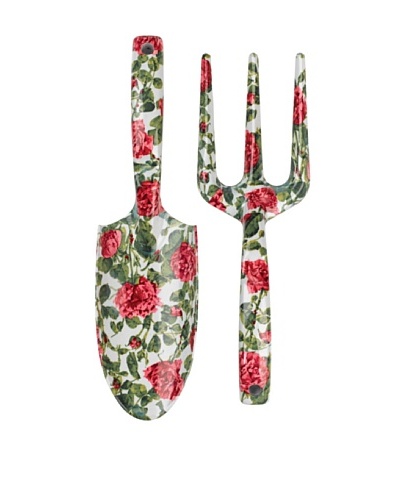 Victoria & Albert Garden Tool Set with Cream & Pink Roses