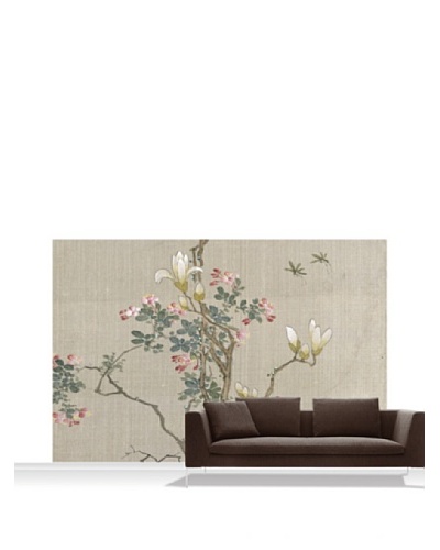 Victoria and Albert Museum Flowering Shrub and Mayflies Mural, Standard, 12′ x 8′