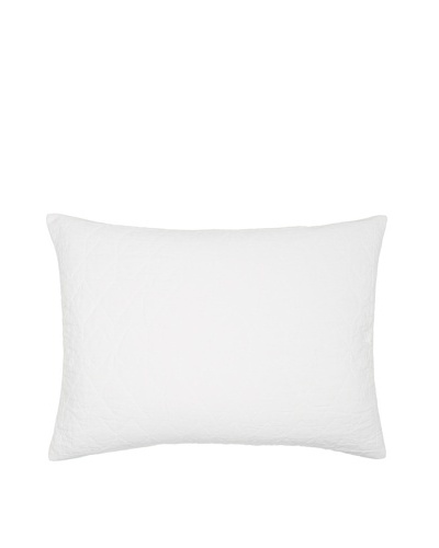 Villa Home Kasuri Sham, White, Standard