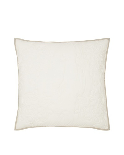 Villa Home Marcus Euro Sham, Cream, 26 x 26