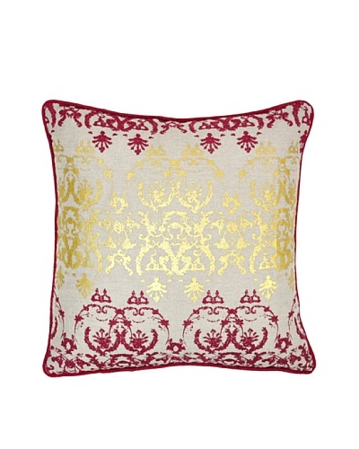 Villa Home Entree Pillow, Burgundy