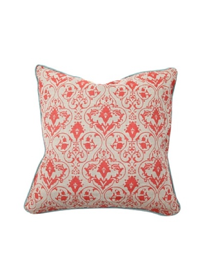 Villa Home Red Gate Pillow, Red/Aqua