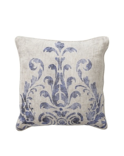 Villa Home Fern Blue Pillow, Blue