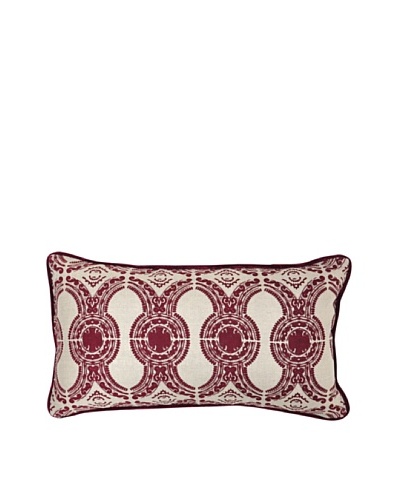 Villa Home Portico Pillow, Burgundy