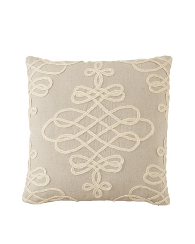 Villa Home Adeline Decorative Pillow, Natural, 18″ x 18″