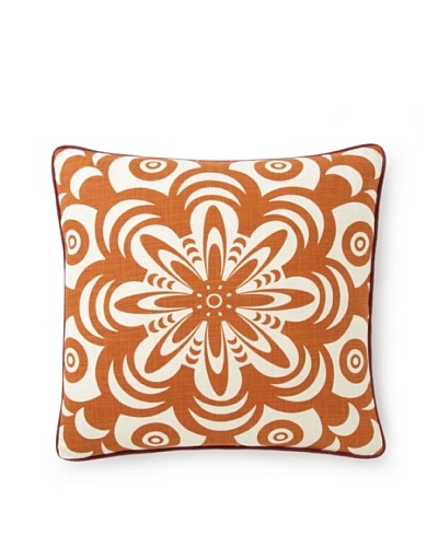 Villa Home Boho Flower Burst Pillow [Orange]