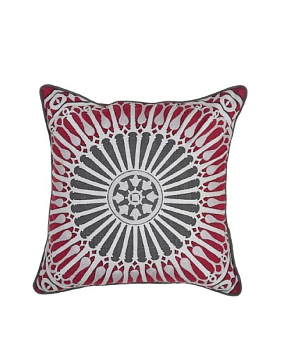 Villa Home Fascination Pillow, Burgundy