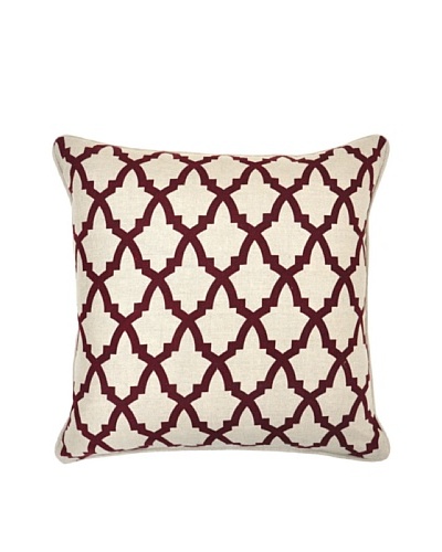 Villa Home Serafina Pillow, Burgundy