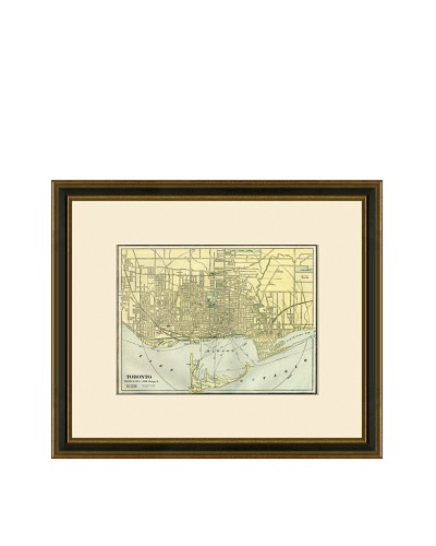 Antique Lithographic Map of Toronto, 1883-1903