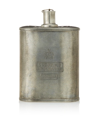 Vintage Tin Flask, c. 1940s