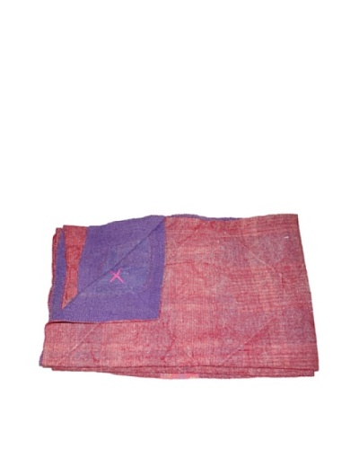 Large Vintage Parul Kantha Throw, Multi, 60″ x 90″