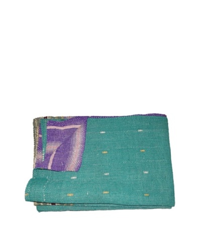 Large Vintage Hema Kantha Throw, Multi, 60 x 90