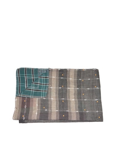 Large Vintage Hema Kantha Throw, Multi, 60 x 90