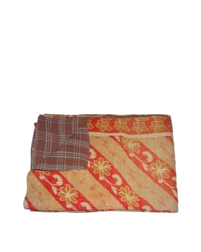 Large Vintage Hema Kantha Throw, Multi, 60″ x 90″