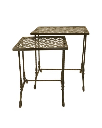 VIP International Metal Nesting Tables (Set of 2)