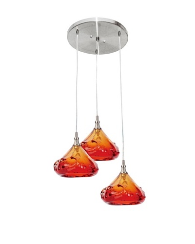 Viz Art Glass Ambrosia 3 Light Pendant [Amber]