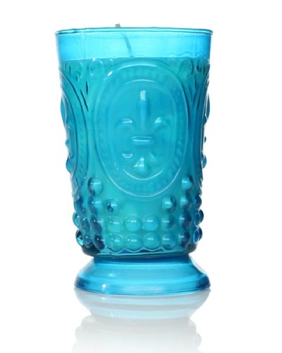 Volcanica Fleur De Lys Candle, Turquoise