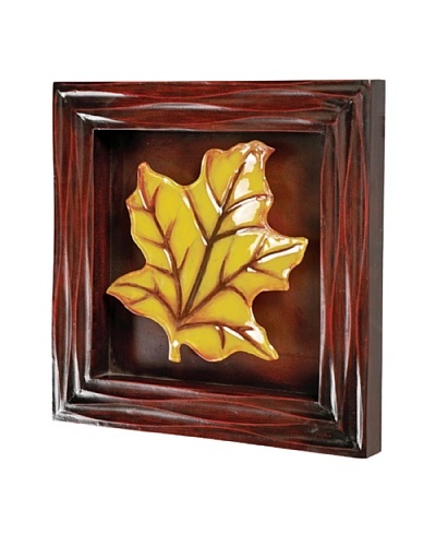 Maple Leaf Wall Art, Amber/Brown
