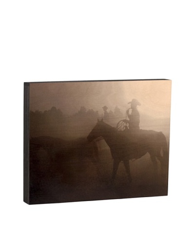 Walnut Hollow “Cowboy Sundown” Wooden Shadowbox Plaque