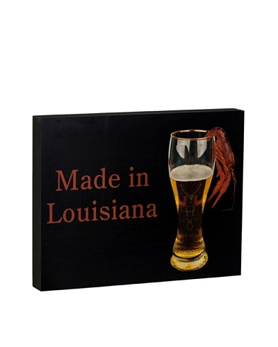 Walnut Hollow Made in Louisiana Wooden Shadowbox Plaque