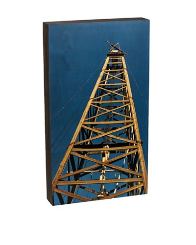 Walnut Hollow “Oil Derrick Summit” Wooden Shadowbox Plaque