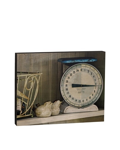 Walnut Hollow “Vintage Kitchen Scale” Wooden Shadowbox Plaque