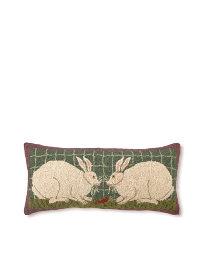 Warren Kimble Bunny Couple Hook Pillow