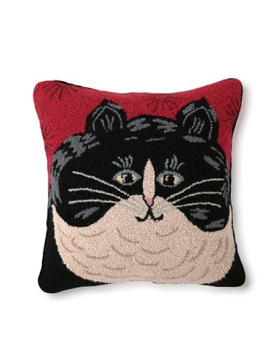 Warren Kimble Jellicle Cat 16″ x 16″ Hook Pillow