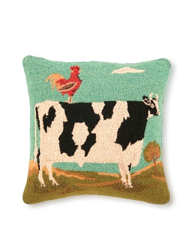 Warren Kimble Hook Pillow, Cock’N Bull, 18″ x 18″