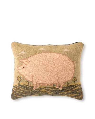 Warren Kimble Hook Pillow, American Pig, 16″ x 20″