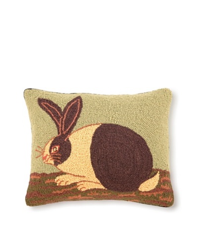 Warren Kimble Hook Pillow, Cozy Bunny, 14″ x 18″