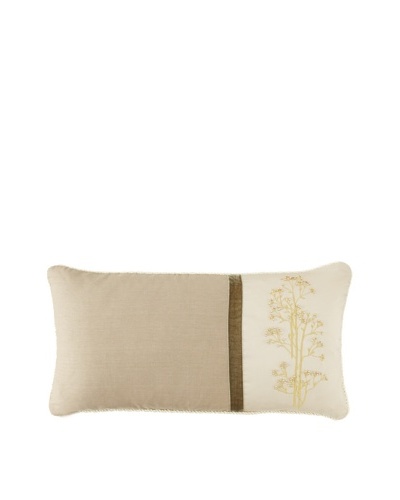 Waterford Linens Kerrigan Decorative Pillow, Cream/Taupe, 11 x 22