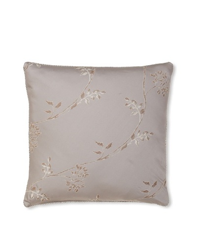 Waterford Linens Silvie Decorative Pillow, Grey, 18″ x 18″