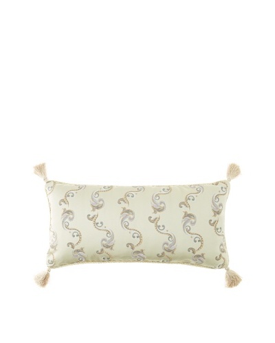 Waterford Linens Kerrigan Decorative Pillow, Cream/Taupe, 12″ x 24″