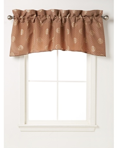 Waterford Linens Callum Scalloped Valance, Spice, 55″ x 18″