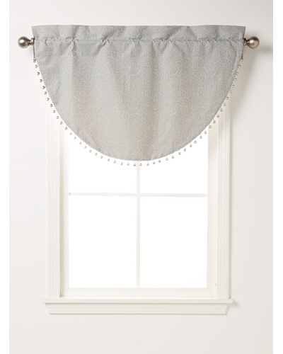 Waterford Linens Kelly Cascade Valance, Sea Blue,  40″ x 25″