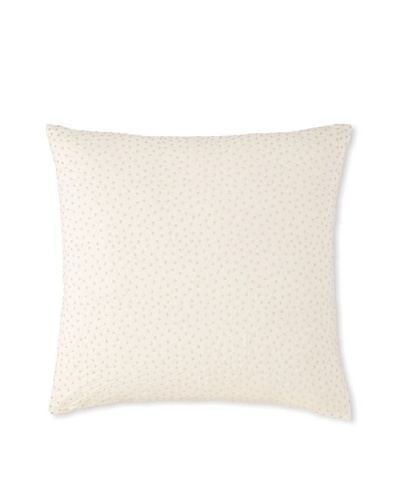 Waterford Linens Cassidy Decorative Pillow, Ecru/Grey, 20″ x 20″