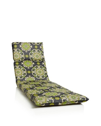 Waverly Sun-n-Shade Garden Crest Chaise Lounge Cushion [Onyx]