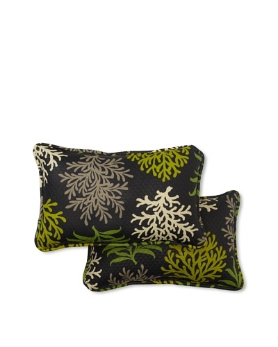 Set of 2 Marine Life Rectangle Decorative Throw Pillows [Onyx]