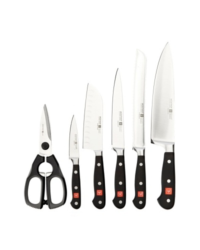 Wusthof 7-Piece Classic Jumbo Studio Knife Set, Beech