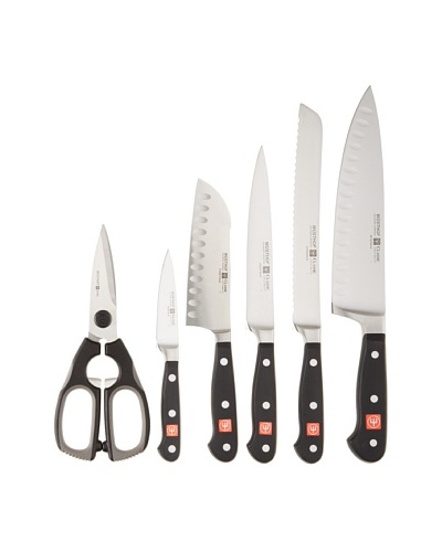 Wusthof 7-Piece Classic Jumbo Studio Knife Set, Bamboo