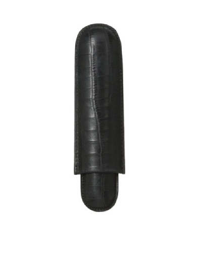Wilouby Leather Croc Embossed Cigar Holder