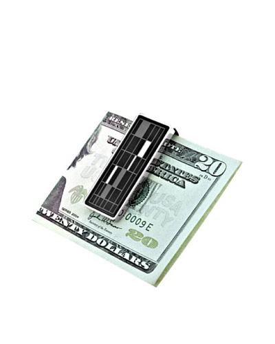 Wilouby Modern Money Clip, Black/White/Grey