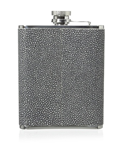 Wilouby Embossed Leather 3-Oz. Slimline Flask